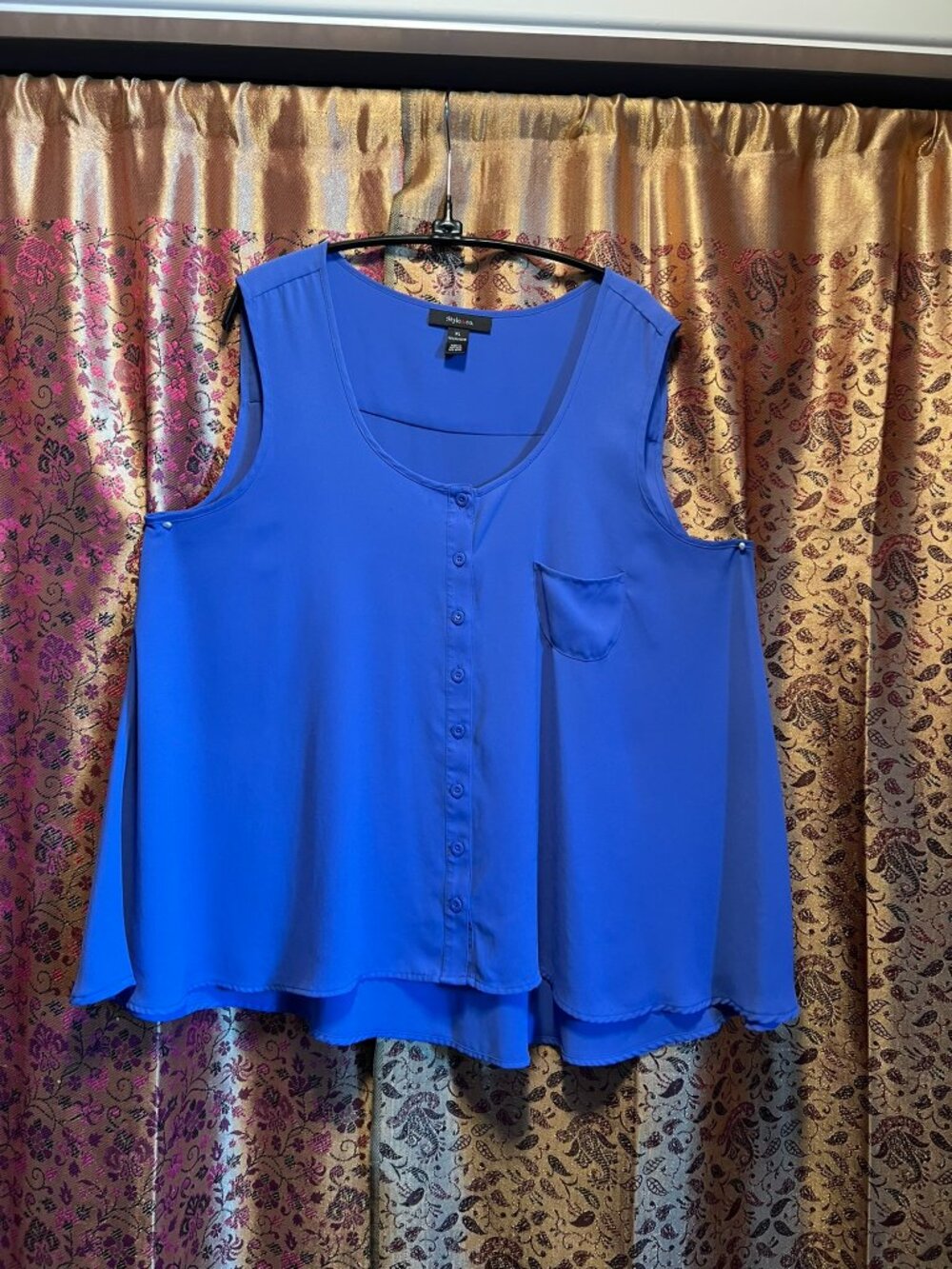 Style & Co Women's Swing Sleeveless Blouse